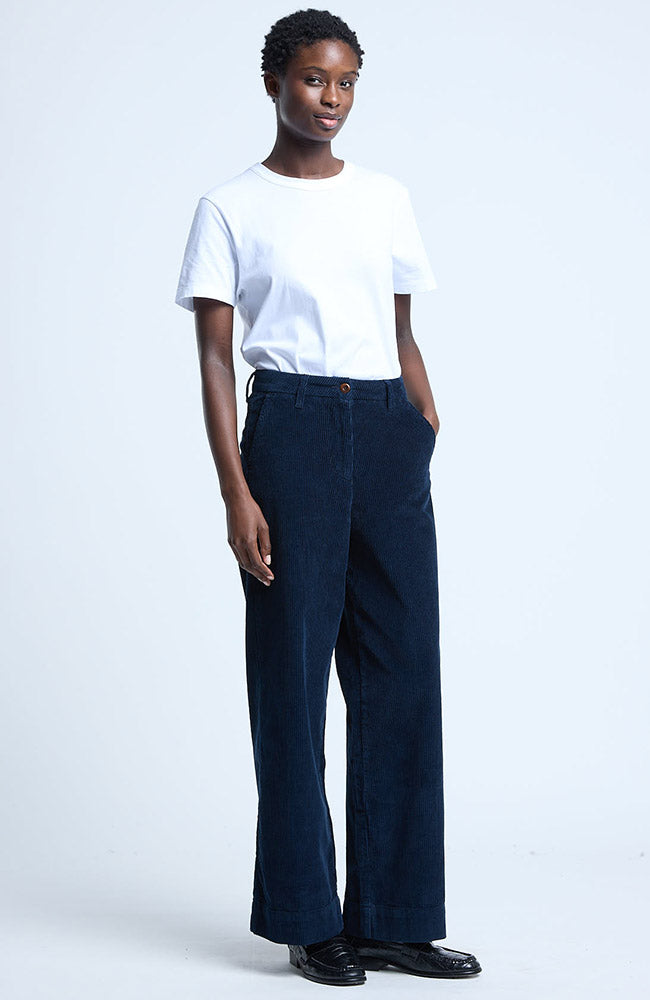 Kings of Indigo Kendy broek dress blues van 100% GOTS bio katoen dames | Sophie Stone