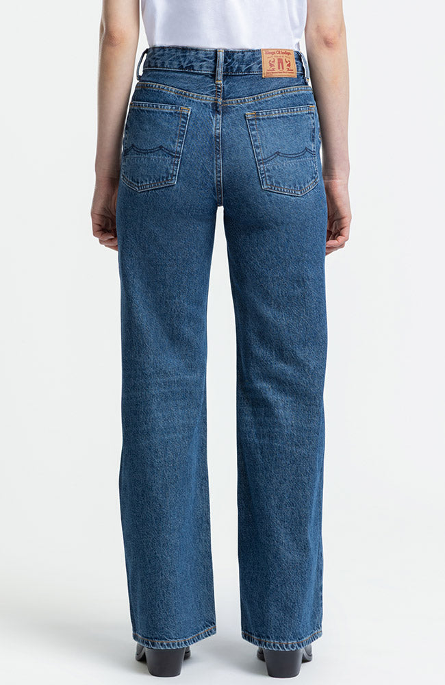 Kings of Indigo Jane jeans zintare black van 100% GOTS bio katoen dames | Sophie Stone
