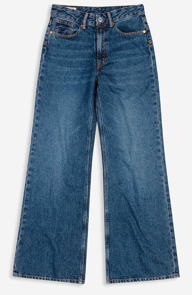 Kings of Indigo Jane jeans zintare black worn van 100% GOTS bio katoen vrouw | Sophie Stone