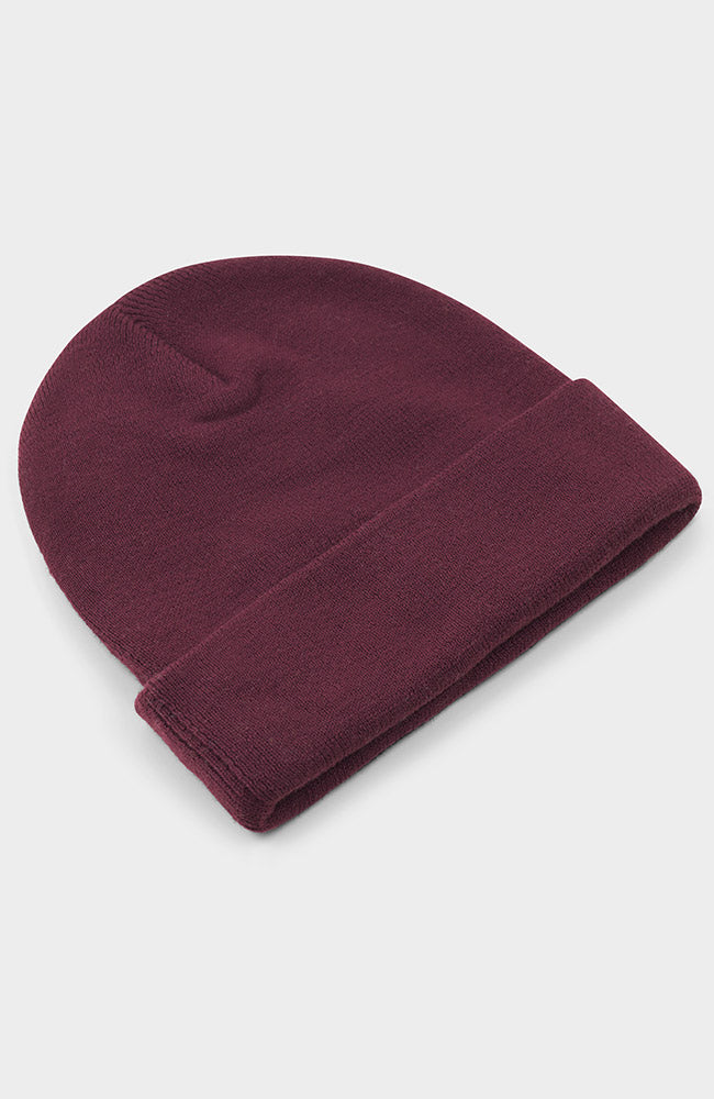 Dedicated Kiruna beanie muts rood fig gerecycled polyester vrouw | Sophie Stone