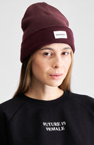 Dedicated Kiruna beanie muts rood gerecycled polyester dames | Sophie Stone
