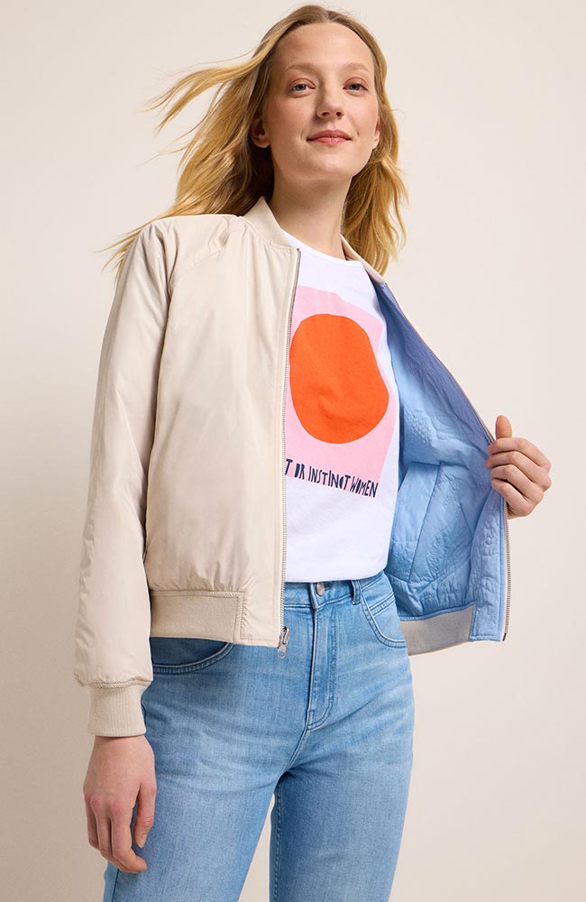 LANIUS Bomber jack clear sky van gerecycled polyester | Sophie Stone