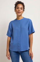 Lanius blouse blauw van Lyocell (TENCEL) voor dames | Sophie Stone