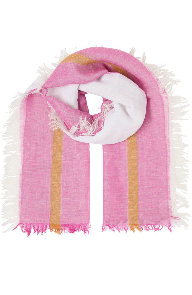 Lanius linnen sjaal roze | Sophie Stone