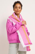 Lanius linnen sjaal roze voor dames | Sophie Stone