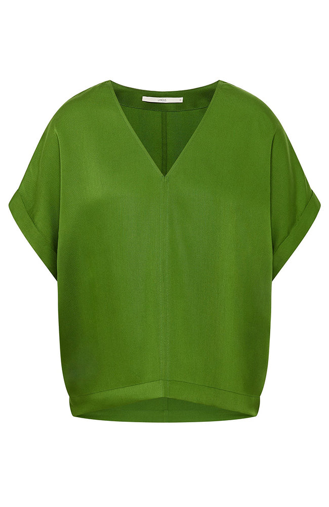 Lanius TENCEL blouse green for woman | Sophie Stone