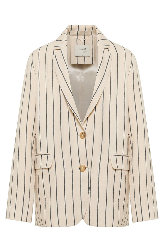 Lanius Linen blazer stripes cream for women | Sophie Stone