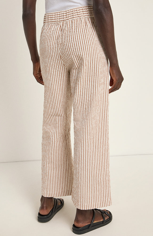 Lanius Pants stripe off white mocha | Sophie Stone