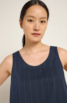 Lanius top pinstripe navy by Lyocell | Sophie Stone