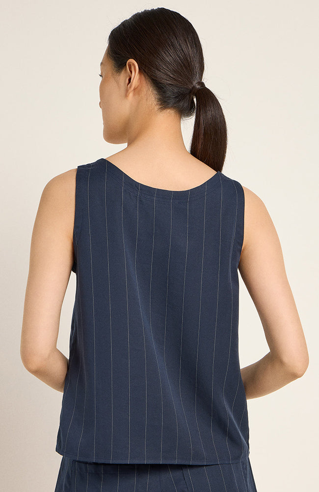 Lanius top pinstripe blue white | Sophie Stone