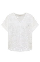 Lanius blouse organic cotton white for women | Sophie Stone