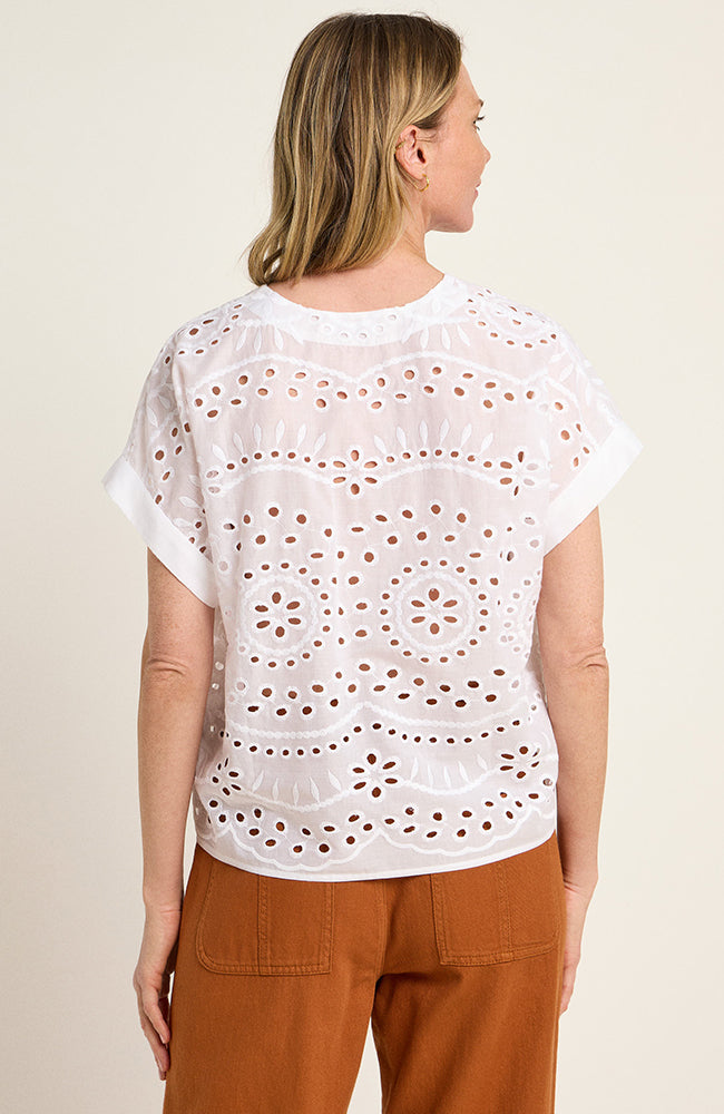 Lanius embroidery blouse white | Sophie Stone