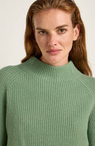 Lanius Rippenstrickpullover Salbei aus Bio-Merinowolle | Sophie Stone