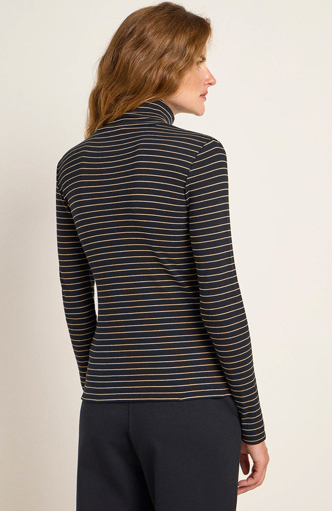 Lanius turtleneck beige stripe made of sustainable organic cotton | Sophie Stone