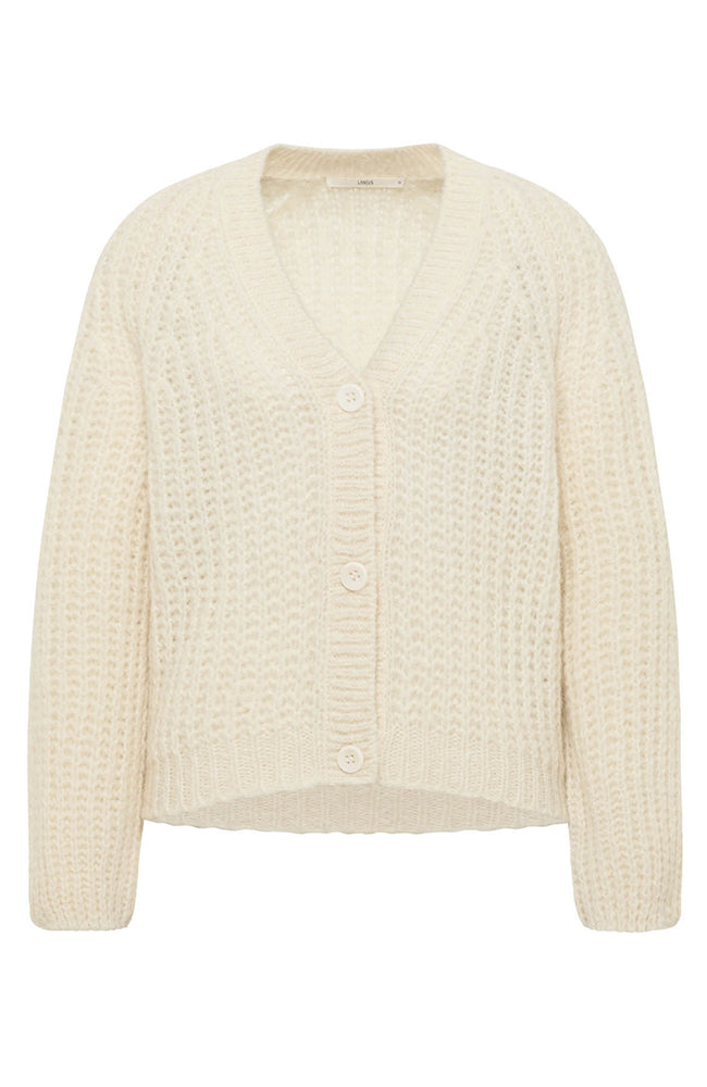 Lanius off-white cardigan in alpaca wool for women | Sophie Stone