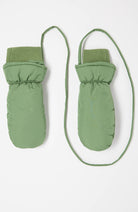 Lanius mittens with cord sage green from 100% recycled polyester ladies | Sophie Stone