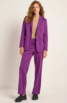 Lanius Blazer Violet from organic cotton x wool | Sophie Stone