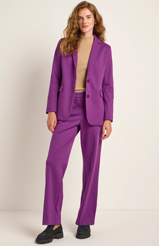 Lanius Blazer Violet from organic cotton x wool | Sophie Stone