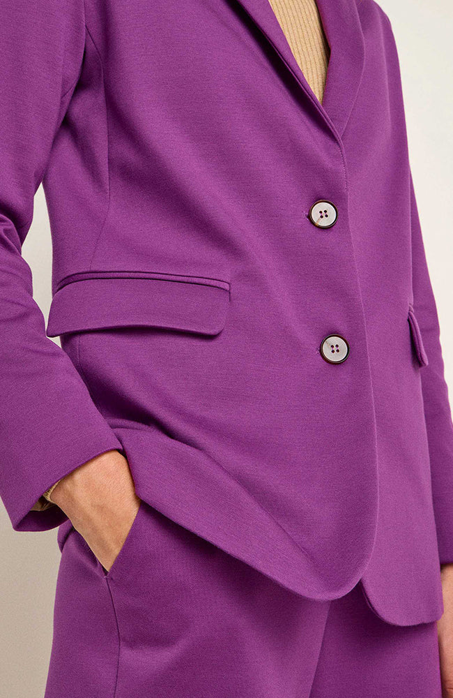 Lanius Blazer Violet from sustainable organic cotton x wool | Sophie Stone