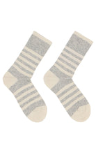 Lanius durable stripe socks in organic cotton and virgin wool for women | Sophie Stone