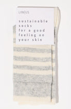 Lanius sustainable stripe socks made of organic cotton and virgin wool | Sophie Stone