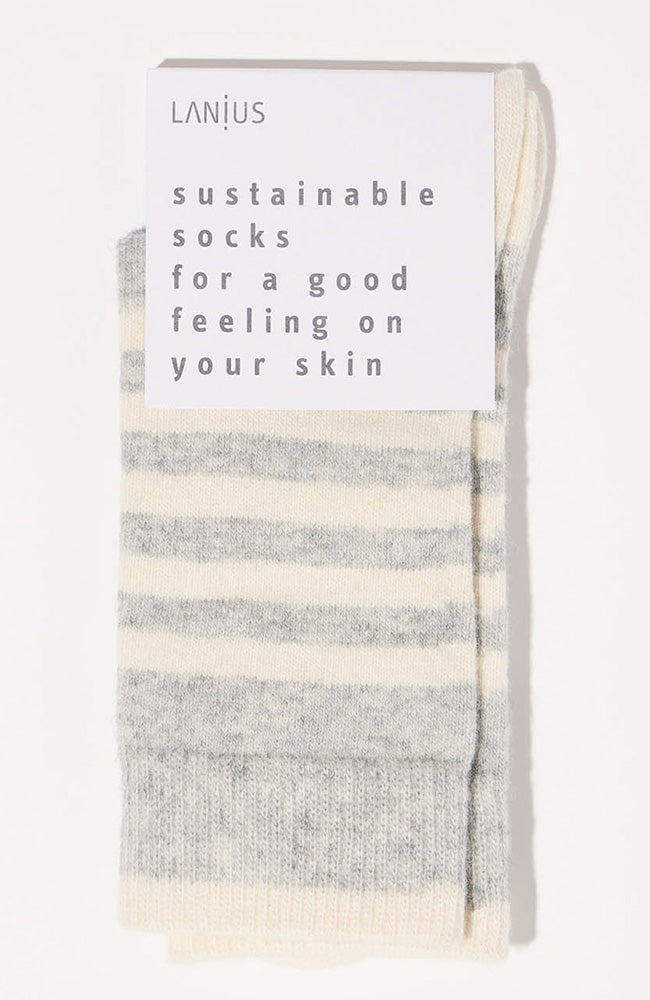 Lanius sustainable stripe socks made of organic cotton and virgin wool | Sophie Stone