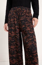 Lanius wide leg broek animal van 100% Lyocell TENCEL vrouw | Sophie Stone