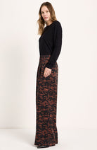 Lanius wide leg broek animal van 100% Lyocell TENCEL voor vrouwen | Sophie Stone