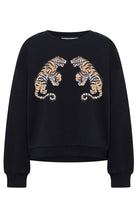 Lanius Statement sweatshirt zwart van 100% GOTS bio katoen voor dames | Sophie Stone