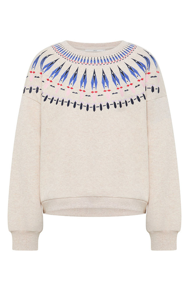 Lanius Statement sweatshirt multi van o.a. 80% GOTS bio katoen voor dames | Sophie Stone