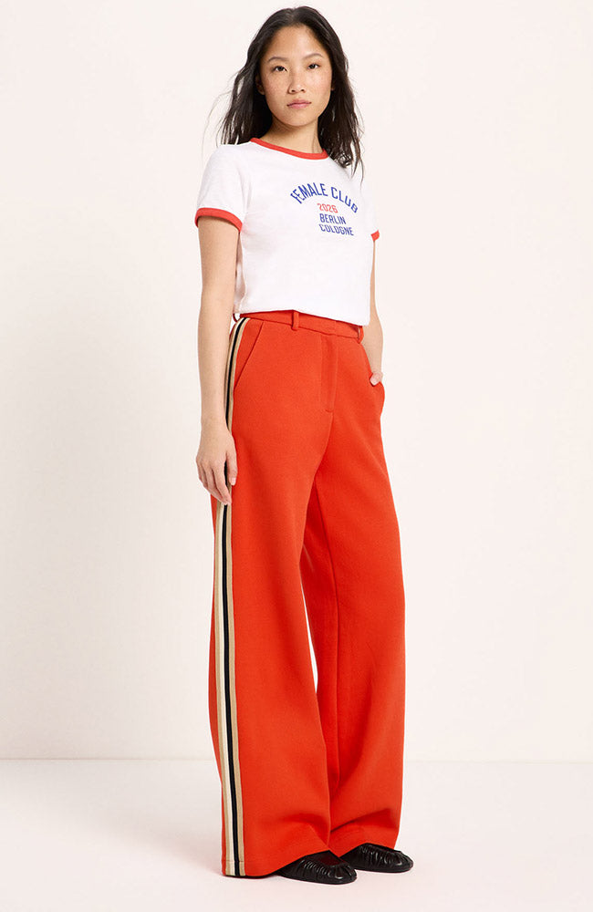 Lanius Fire broek contrast 100% GOTS biologisch katoen voor vrouwen | Sophie Stone