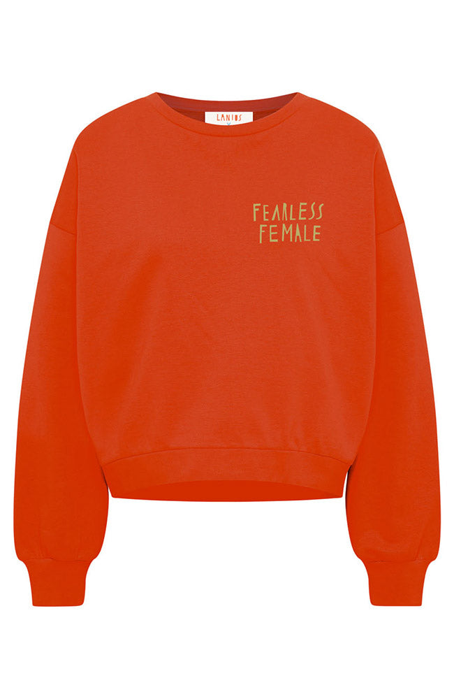 Lanius Statement sweatshirt fire van biologisch katoen vrouw | Sophie Stone