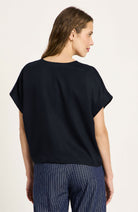 Lanius TENCEL blouse midnight blue voor dames | Sophie Stone