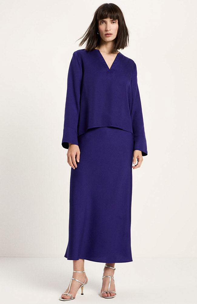 Lanius TENCEL blouse violet voor dames | Sophie Stone