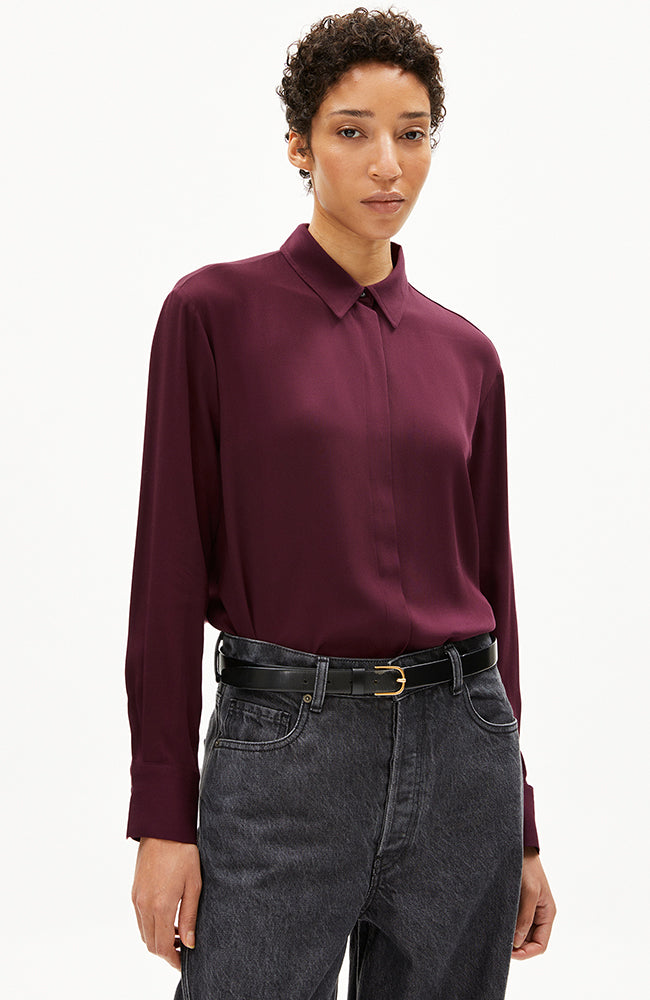 ARMEDANGELS Larisaana blouse rood van Ecovero dames | Sophie Stone