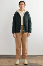 TWOTHIRDS Laurie winter coat green recycled material | Sophie Stone