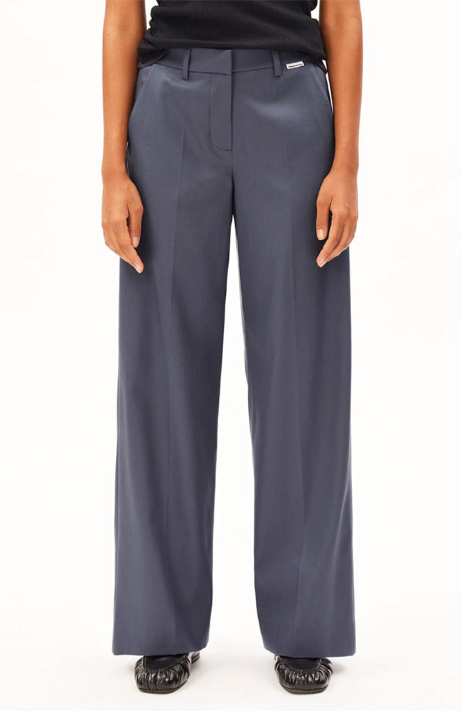 ARMEDANGELS Leandraa broek blauw van 98% Lyocell TENCEL voor dames | Sophie Stone