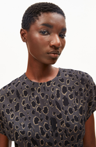 ARMEDANGELS Leo bat wing blouse black brown by Ecovero women | Sophie Stone