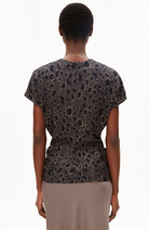 ARMEDANGELS Leo bat wing blouse black brown from Ecovero women | Sophie Stone