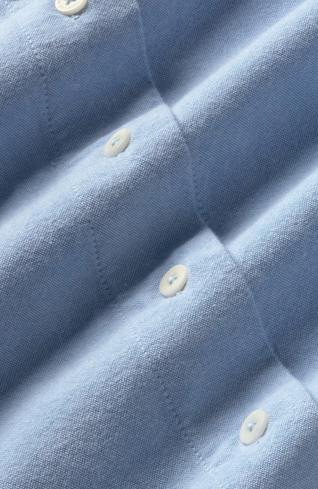 Thinking MU Manuela blouse blauw van 100% GOTS biologisch katoen dames | Sophie Stone