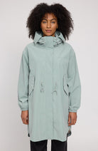MAZINE Light parka jas pale aqua van GRS voor dames | Sophie Stone