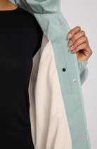 MAZINE Light parka jas pale aqua van gerecyclede materialen | Sophie Stone