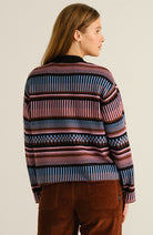 Dedicated Limhamn trui dashed stripe biologisch katoen dames | Sophie Stone 
