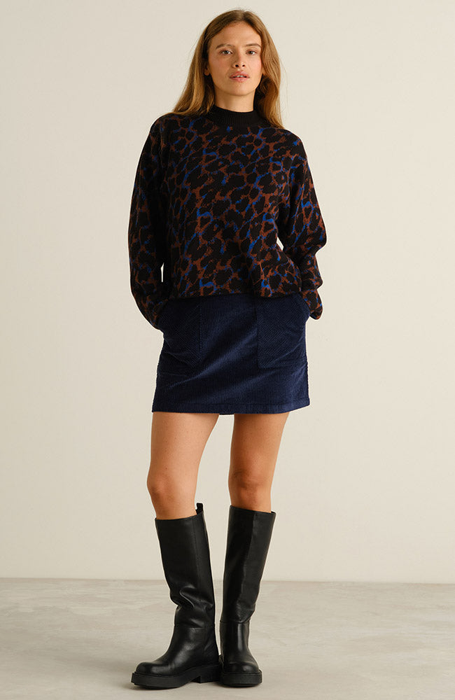 Dedicated Limhamn trui leopard bio katoen vrouw | Sophie Stone 