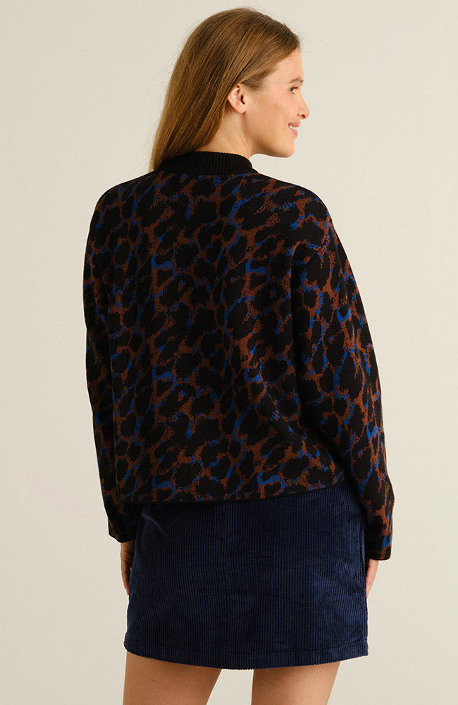 Dedicated Limhamn trui leopard biologisch katoen vrouw | Sophie Stone 