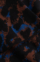 Dedicated Limhamn trui leopard bruin zwart  bio katoen dames | Sophie Stone 