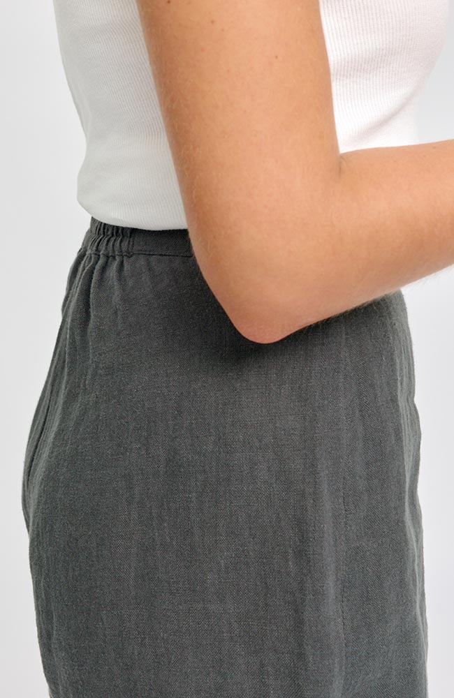 MAZINE Linnen skort grijs van 100% linnen vrouw | Sophie Stone