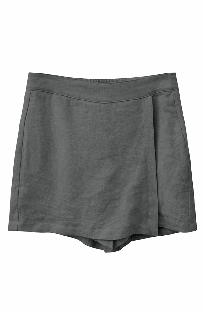 MAZINE Linnen skort grijs van 100% linnen vrouw | Sophie Stone