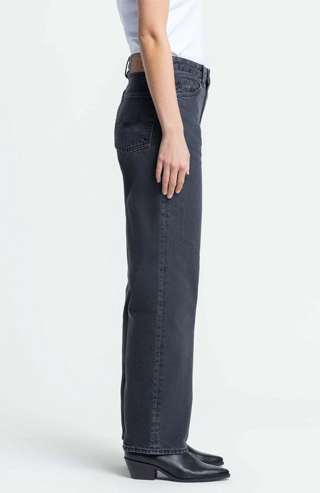 Kings of Indigo Liora jeans holo grijs gerecycled katoen dames | Sophie Stone
