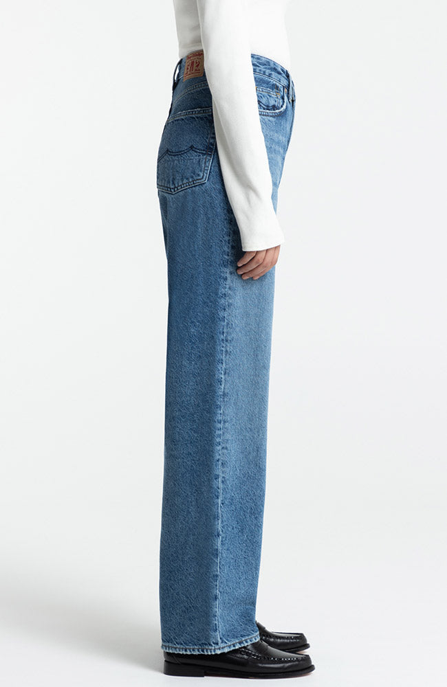 Kings of Indigo Liora jeans blauw gerecycled katoen vrouwen | Sophie Stone